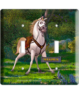 NEW MAXIMUS RAPUNZEL TANGLED DOUBLE LIGHT SWITCH PLATE - $26.05 CAD