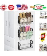 Elegant 3-Pack Wall Shoe Rack - No Drilling, Space-Saving for RVs and Ca... - $995.30 MXN