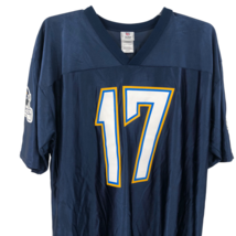 NFL Team Apparel Mens Phil Rivers # 17 Blue Football Jersey Helmet Sleeves XL - $34.64