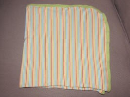 Gerber Green Blue Yellow Orange Striped Cotton Thermal Baby Boy or Girl Blanket - £8.71 GBP