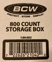 BCW 800 Count Storage Box Lot of 3 - Great for Collectible Trading Cards - £10.30 GBP