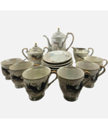 Vintage Maruku China, Dragon Ware Porcelain 15 Piece Tea Set Made in Japan - $99.99
