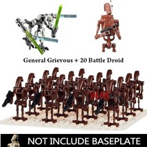 21pcs/set General Grievous And Battle Droid Army Star Wars Movies Minifigures - $23.50 CAD