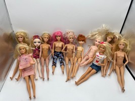 Lot of 12 Various Barbie Monster High Disney Frozen Fashion Doll Lot - £8.96 GBP