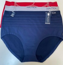 Nautica Soft Stretch High Waist Briefs Panties 3X - £17.54 GBP