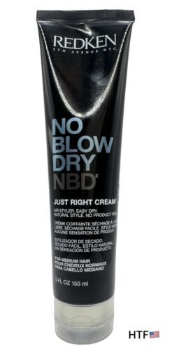 Primary image for REDKEN No Blow Dry NBD Just Right Cream 150ml Full Size 5 Oz for MEDIUM Hair