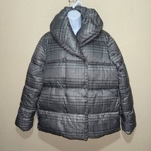 Jason Wu Women’s Houndstooth Grey Multi Puffer Jacket SZ M NEW $495 - £255.74 GBP