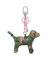 Victoria&#39;s Secret PINK Micro Mini Green Dog Keychain Bag Clip Army Camo ... - $39.19 CAD