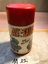 Vintage Disney Dinosaurs Aladdin Plastic Thermos for Lunchbox Kiss the B... - $11.98