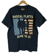 Rascal Flatts T Shirt Large Back to Us Tour Concert Mens Country Music - £18.13 GBP