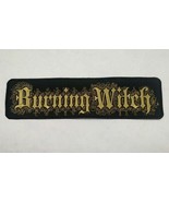 Burning Witch BACK Patch Embroidered Black Metal Sludge Doom Thorr&#39;s Hammer - £11.04 GBP