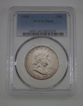 1950 50C Franklin Half Dollar Proof Graded by PCGS as PR66! Gorgeous Str... - $890.99