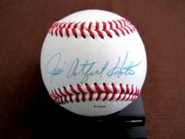 Jim Catfish Hunter Yankees A&#39;s Hof Pitcher Signed Auto Dy Baseball Jsa Authentic - £116.52 GBP