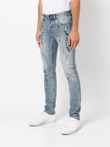 Neuw Stockholm Paint Splatter Iggy Skinny Cut Denim Jeans - £78.43 GBP