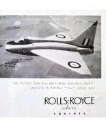 1952 Rolls Royce Aero Engines Boulton Paul Advertisement Sphere UK Impor... - $27.32 CAD