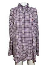 Ralph Lauren Button Up Shirt Men&#39;s 2XL Big &amp;Tall Check Long Sleeve Workwear - AC - £23.61 GBP