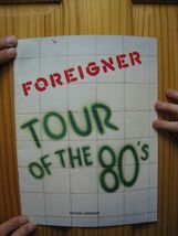 Foreigner Concert Tour Livre De The 80&#39;s Non A Affiche CD T-Shirt - $89.99