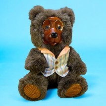 Robert Raikes Artisan Wood Face Stuffed &quot;Jason&quot; Bear Plush 1988 Home Sweet #244 - £22.09 GBP