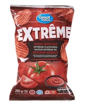 12 x bags of Great Value Extreme Tangy Ketchup potato Chips 200g Free Shipping - $59.99