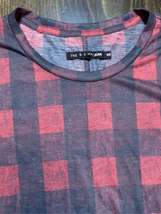 RAG &amp; BONE Cap Sleeve Tshirt-XSmall Buffalo Plaid Sheer Cotton EUC Women’s - £5.53 GBP