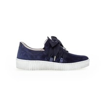 Gabor women&#39;s suede sneaker in Navy - size 6.5 - £105.16 GBP