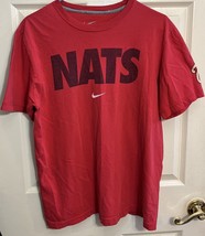 Washington Nationals Nike T Shirt Size Mens Large Red NATS - $10.71