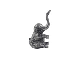 Rustic Silver Cast Iron Elephant Metal Door Stop 8&quot;&quot; - $28.99