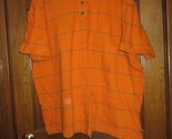 Vintage Old Navy Orange with Blue Stripes Polo Shirt - Size XXXL - $24.74