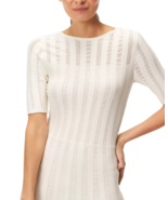 BOSS Hugo Boss Sz XS Womens Feli Pointelle Dress Fit&amp;Flare Soft Cream Kn... - $1,761.85 MXN