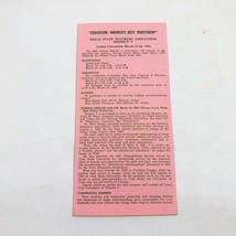 Texas State Teachers Association District V Convention Brochure 1965 - €10,91 EUR