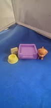 Barbie Dream House 2018 Replacement Part Puppy/Dog, Dog Bed, Food Bowl - $10.00
