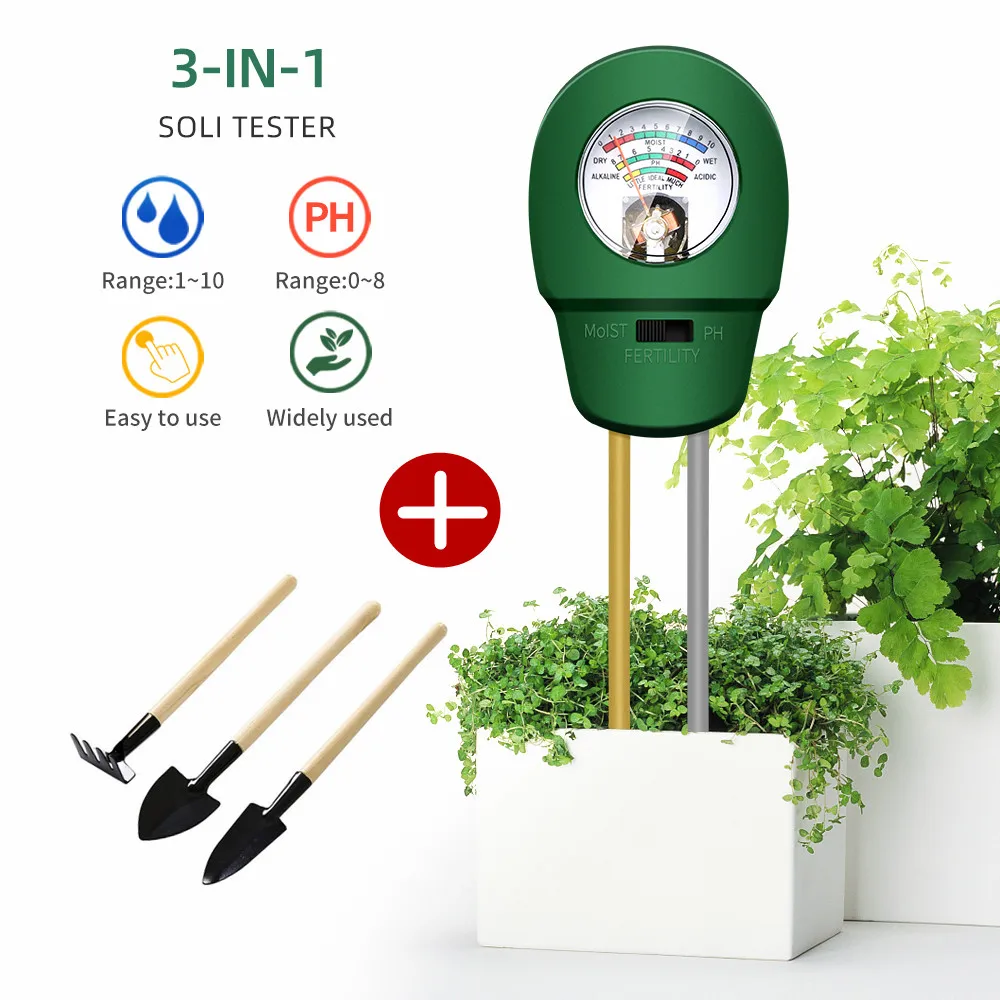 3 in 1 Soil Fertility Meter Moisture Fertility PH Tester Flower Meter Humidity A - £169.24 GBP