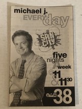 Spin City Tv Guide Print Ad Michael J Fox TPA15 - £4.64 GBP