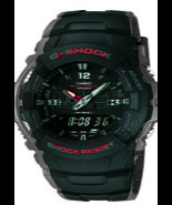 Casio - G100-1BV - Men's G-Shock Watch in Black Resin - $119.95
