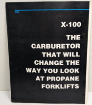Nolff&#39;s Carburetion, Inc - X-100 Forklift Carburetor Brochure / Document... - £15.63 GBP