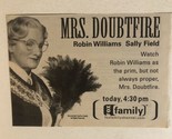 Mrs Doubtfire Tv Guide Print Ad Robin Williams Sally Field Pierce Brosna... - $5.93