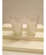 2 Vintage Anchor Hocking Wexford Glasses 5 1/2&quot; - £14.16 GBP