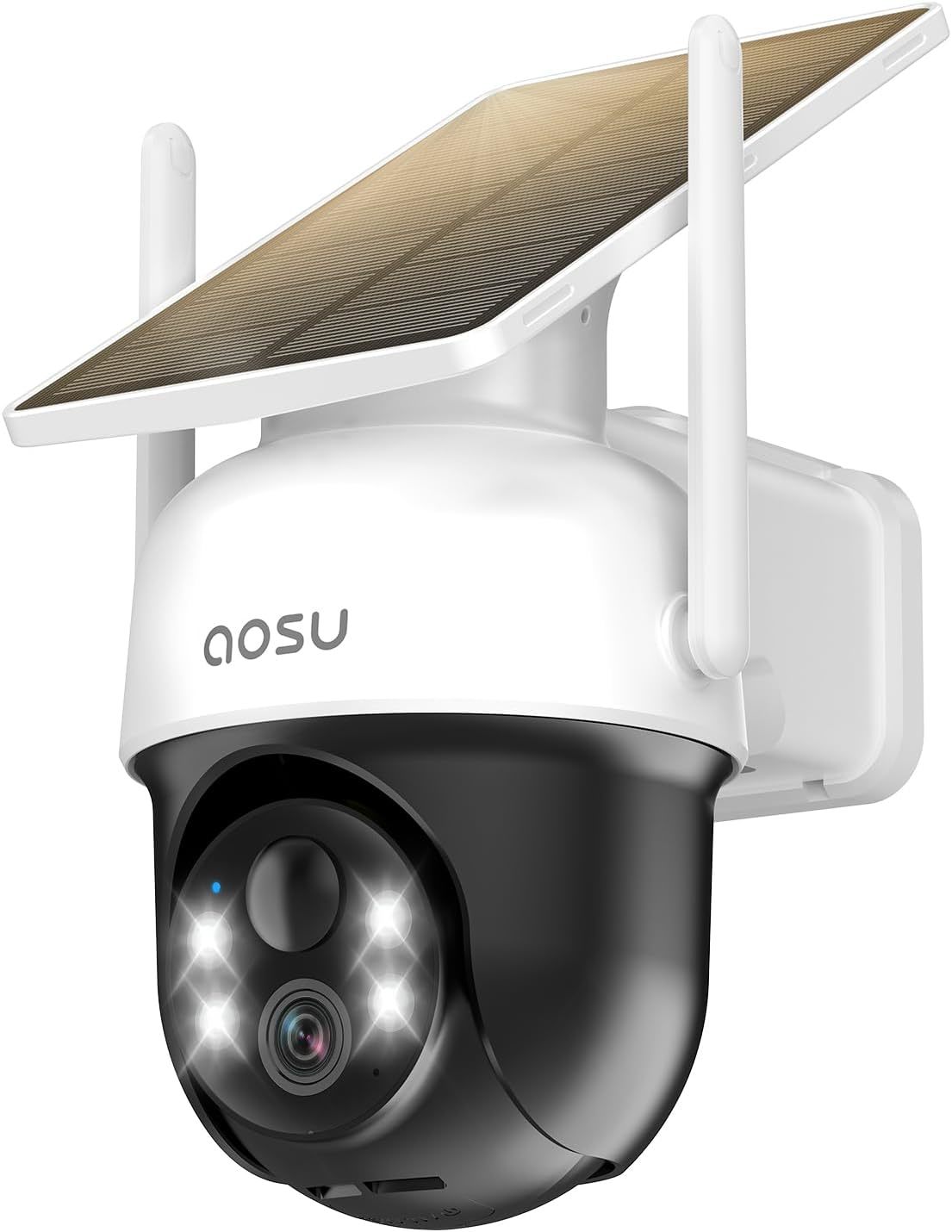 Aosu Solar Camera Security Outdoor: 100% Wire-Free Security Cameras Wire... - $90.99