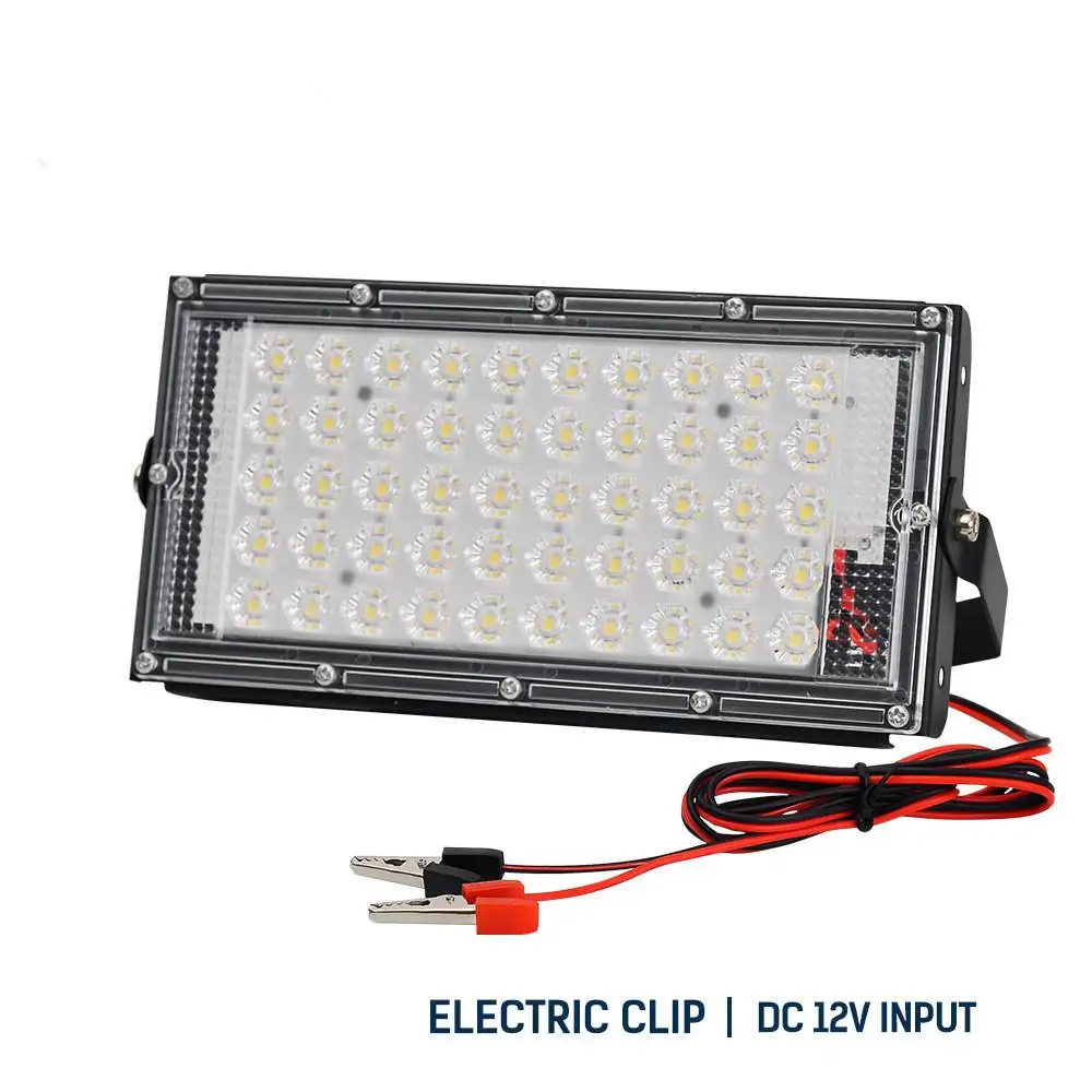  Clip Led Flood Lights 50W DC12V LED Outdoor Lighting Spotlights Camping Lamp In - £137.81 GBP