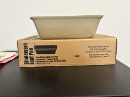 Pampered Chef Stone Bread Loaf 9x5 Pan 1417 NIB Paperwork Scraper - $39.59