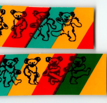 Grateful Dead Set of (2) Groovy Bears Original 1980&#39;s Car Window Decal Stickers - £10.43 GBP