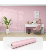 Wallpaper Peel &amp; Stick Pink Contact Paper 23.6&quot; x 197&quot; Removable Furnitu... - $301.95 MXN