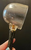 ANTIQUE GLASS CANNING DIPPER WITH WOODEN HANDLE image 3