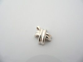 Tiffany &amp; Co Silver Signature X Pendant Charm 4 Necklace Bracelet Rare G... - $258.00