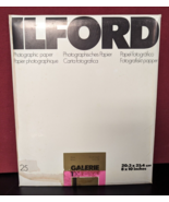 Ilford Ilfobrom Galerie 1.1K Photographic Paper / 8x10&quot; 25 Ct / SEALED V... - $108.00