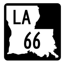 Louisiana State Highway 66 Sticker Decal R5787 Highway Route Sign - $1.45+