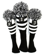 20 PACK SET Knit Vintage Pom Pom Headcover 3-pc Head cover golf club hea... - $6,603.77 MXN