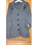VTG Rue 21 Y2K Women’s Sz M Gray Jacket Button Down EUC - $47.24 CAD