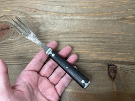 Antique Civil War Era 3 Prong Fork Black Handle - $845.48 MXN