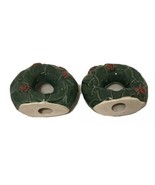 Holiday Christmas Wreath Salt and Pepper Shaker Set Vintage Japan - $390.07 MXN